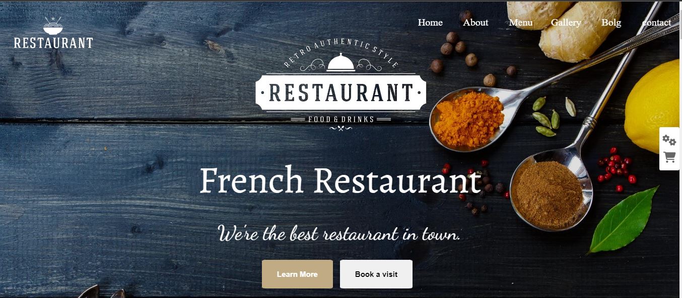 Restaurant  templete